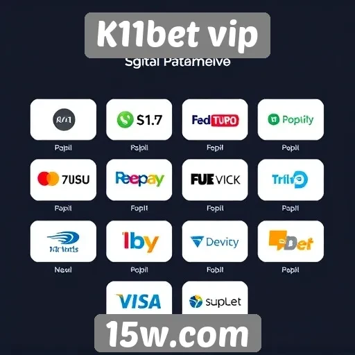 Métodos de pagamento disponíveis na plataforma K11bet vip